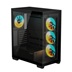 GIGABYTE case GB-C500P ST, Mid tower, 1xUSB-C 3.2, 2xUSB 3.0, 4x 120mm ARGB Fan, černá