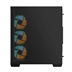 GIGABYTE case GB-C500P ST, Mid tower, 1xUSB-C 3.2, 2xUSB 3.0, 4x 120mm ARGB Fan, černá