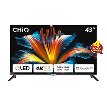 CHiQ U43QM8E TV 43", QLED, Google TV, Frameless, Dolby Audio, dbx-tv, nový design podstavce