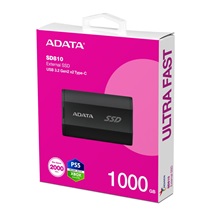 ADATA External SSD 1TB SD810 USB 3.2 USB-C, Černá