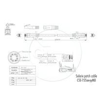 Solarix Patch kabel CAT5E UTP PVC 1m šedý non-snag-proof C5E-155GY-1MB