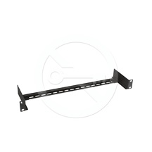 Solarix DIN lišta s držákem do 19" rozvaděče,1U černá RAL 9005 RAIL-1U-DIN