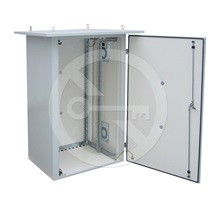 Solarix Rozvaděč termoizolovaný LC-07, 15U 700x400, RAL 7035 s vent. pravá bočnice LC-07-15U-74-25002-0P-G