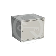 Solarix Rozvaděč nástěnný SENSA 9U 500mm, dveře plech, RAL 7035, SENSA-9U-65-21-G