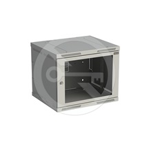 Solarix Rozvaděč nástěnný SENSA 9U 500mm, dveře sklo, RAL 7035, SENSA-9U-65-11-G