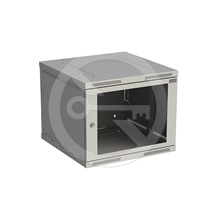 Solarix Rozvaděč nástěnný SENSA 9U 600mm, dveře sklo, RAL 7035, SENSA-9U-66-11-G