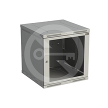 Solarix Rozvaděč nástěnný SENSA 12U 600mm, dveře sklo, RAL 7035, SENSA-12U-66-11-G