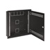 Solarix Rozvaděč SOHO LC-18 do zdi s lištami 2U, 4U a 11U, 550x550 černá RAL9005 s rámečkem k zazdění