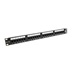 Solarix 19" patch panel Solarix 24 x RJ45 CAT6 UTP 350 MHz černý 1U SX24-6-UTP-BK