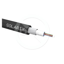 Solarix Univerzální kabel CLT Solarix 08vl 50/125 LSOH E<sub>ca</sub> OM3 černý SXKO-CLT-8-OM3-LSOH
