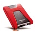 ADATA Externí HDD 1TB USB 3.1 DashDrive Durable HD650, červený (gumový, nárazu odolný)