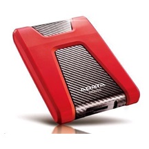 ADATA Externí HDD 1TB USB 3.1 DashDrive Durable HD650, červený (gumový, nárazu odolný)