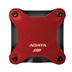 ADATA Externí SSD 1TB SD620, USB Micro-B, USB 3.2 Gen 2, R:520/W:460MB/s, červená