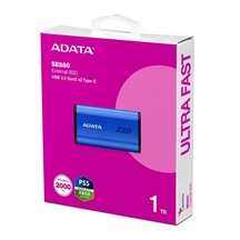 ADATA Externí SSD 1TB SE880, USB-C 3.2 Gen 2x2, R:2000/W:2000MB/s, modrá