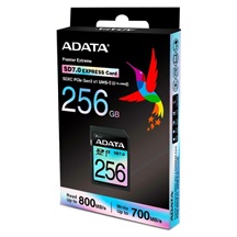 ADATA SDXC karta 256GB Express, PCIe Gen3, UHS-I, C10, V30, (R:800/W:700 MB/s)