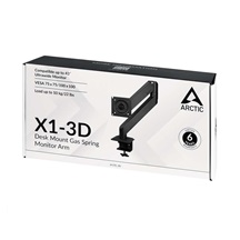 ARCTIC držák na monitor X1-3D, ocel, matná černá