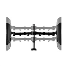 ARCTIC stolní držák Z2 (Gen3) pro 2x LCD do 34", nosnost 2x15kg, 4x USB HUB, černý (black)