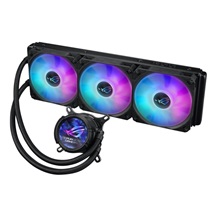 ASUS vodní chladič CPU AIO ROG STRIX LC III 360 ARGB LCD, 3x120mm, LCD Displej, LGA1851,  AM5, černá