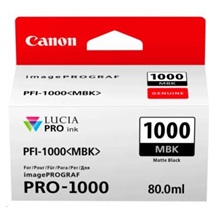 Canon CARTRIDGE PFI-1000MBK matná černá pro ImagePROGRAF PRO-1000 (1 600 str.)