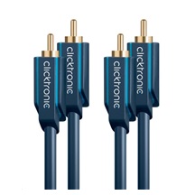 ClickTronic HQ OFC kabel 2x Cinch - 2x Cinch RCA, M/M, 10m