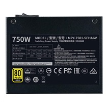 Cooler Master zdroj V750 SFX, 92mm, 80+ Gold, Plně modulární, SFX 3.42