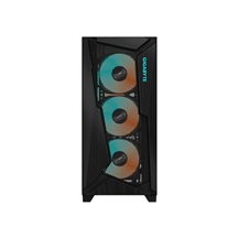 GIGABYTE case GB-C301G V2, Mid Tower, 1xUSB-C 3.2, 2xUSB 3.0, ARGB Hub, 4x 120mm ARGB Fan, černá