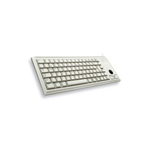CHERRY klávesnice G84-4400, trackball, ultralehká, USB, EU, šedá