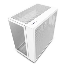 NZXT skříň H9 Flow dvoukomorová ATX / 4x120mm fan / až 10xfan / perforovaný top / proskl. bočnice, front / bílá