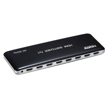 PremiumCord 4K@60hz HDMI switch 7:1 plastový s dálkovým ovladačem