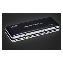 PremiumCord 4K@60hz HDMI switch 7:1 plastový s dálkovým ovladačem