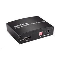 PREMIUMCORD HDMI 4K Audio extraktor s oddělením audia na stereo jack, SPDIF Toslink, RCA