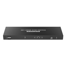 PREMIUMCORD HDMI switch, 4K@60Hz HDMI2.0 KVM 4:1, s dálkovým ovladačem