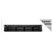 Synology RS1221+ RackStation (4C/Ryzen V1500B/2,2GHz/4GBRAM/8xSATA/2xUSB3.2/4xGbE/1xPCle)