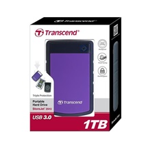 TRANSCEND externí HDD USB 3.1 StoreJet 25H3P, 1TB, Purple (nárazuvzdorný)