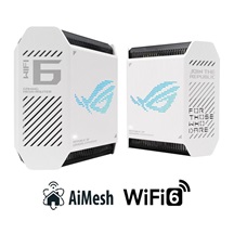 ASUS GT6 2-pack white Wireless AX10000 ROG Rapture Wifi 6 Tri-band Gaming Mesh System