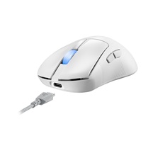 ASUS myš ROG Keris II Ace, bezdrátová herní myš, bílá