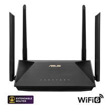 ASUS RT-AX52 (AX1800) Router, Dual Band WiFi 6, Extendable Router