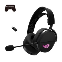 ASUS sluchátka ROG Pelta, Bezdrátové BT a RF 2.4GHz, ARGB, černá
