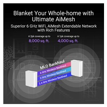 ASUS ZenWifi BQ16 1-pack, WiFi7 Extendable Router, AiMesh, 2x WAN/LAN, 3x LAN, 1x USB 3.0