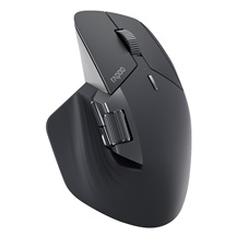 RAPOO myš MT760L Multi-mode, Bezdrátová, Optická, Šedo-Černá