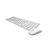 RAPOO set klávesnice a myš 9300M, bezdrátová, Multi-Mode Slim Mouse, Ultra-Slim Keyboard, bílá