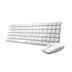 RAPOO set klávesnice a myš 9300M, bezdrátová, Multi-Mode Slim Mouse, Ultra-Slim Keyboard, bílá