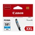 Canon CARTRIDGE CLI-581XXL azurová pro PIXMA TS615x, TS625x, TS635x, TR7550, TS815x (820str.)