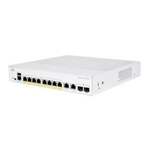 Cisco switch CBS350-8FP-2G-UK (8xGbE,2xGbE/SFP combo,8xPoE+,120W,fanless) - REFRESH