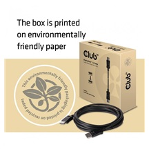 Club3D Kabel certifikovaný DisplayPort 1.2, 4K60Hz UHD (M/M), 3m, 30 AWG