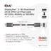 Club3D Kabel DisplayPort 2.1 na DisplayPort 2.1 VESA DP80, 4K240Hz/8K60Hz/10K30Hz HDR (M/M), 1.2m, černá