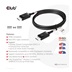 Club3D Kabel DisplayPort 2.1 na DisplayPort 2.1 VESA DP80, 4K240Hz/8K60Hz/10K30Hz HDR (M/M), 1.2m, černá