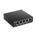 D-Link DGS-1005P 5-port Gigabit Desktop PoE+ Switch, 4 porty jsou PoE+, PoE budget 60W