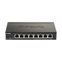 D-Link DGS-1100-08PV2 8-port Gigabit Smart Managed PoE switch, PoE budget 64W, fanless