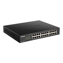 D-Link DGS-1100-24PV2 24-Port PoE Gigabit Smart Managed Switch, 12x PoE, PoE budget 100W, fanless